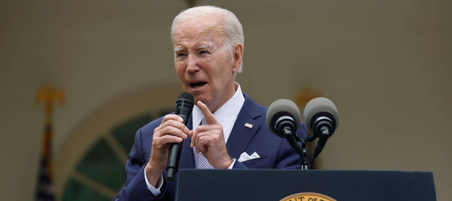 President Biden delivers remarks on National Small Business Week in the Rose Garden.