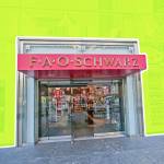 NEW YORK, USA - NOVEMBER 13th, 2014: New York's famous FAO Schwarz toy store exterior on 5th Avenue.