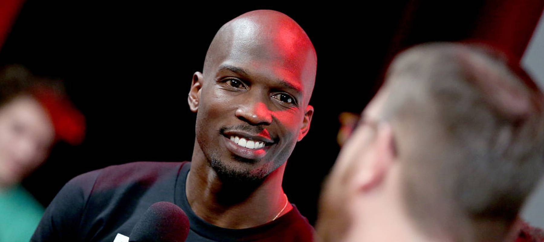 Former NFL player Chad Ochocinco Johnson attends as athletes and YouTube stars team for DOOM Videogame Tournament at Siren Studios on March 29, 2016 in Hollywood, California.