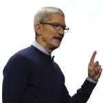 Apple CEO Tim Cook delivers the opening keynote address at the 2017 Apple Worldwide Developers Conference (WWDC) at the San Jose Convention Center on June 5, 2017 in San Jose, California.