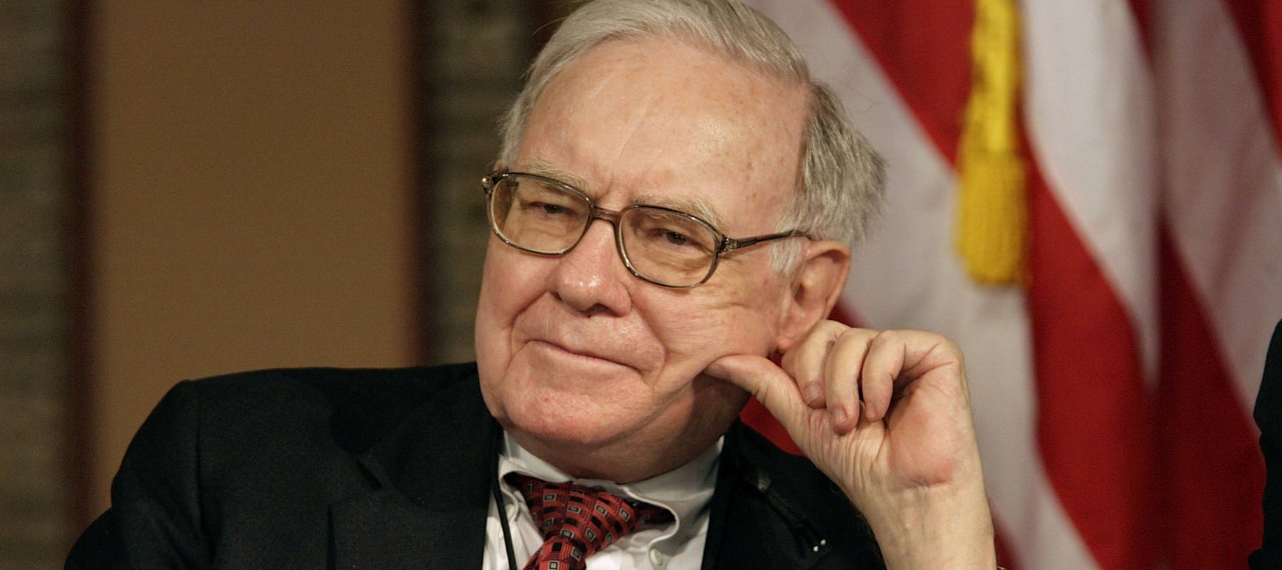 Warren Buffett at a conference.
