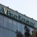 Afternoon sunlight shines on a branch of the First Republic Bank, the latest third largest bank to collapse in America.