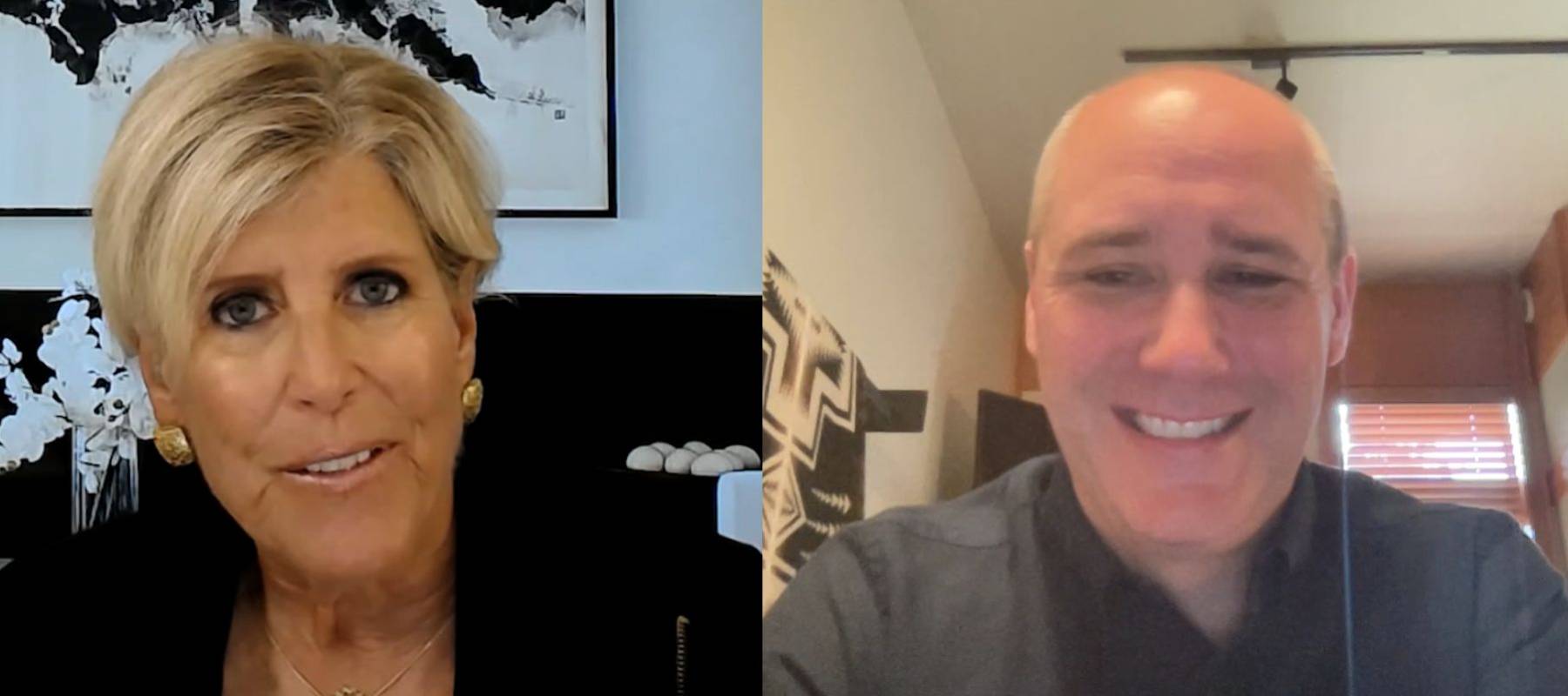 Suze Orman and Devin Miller