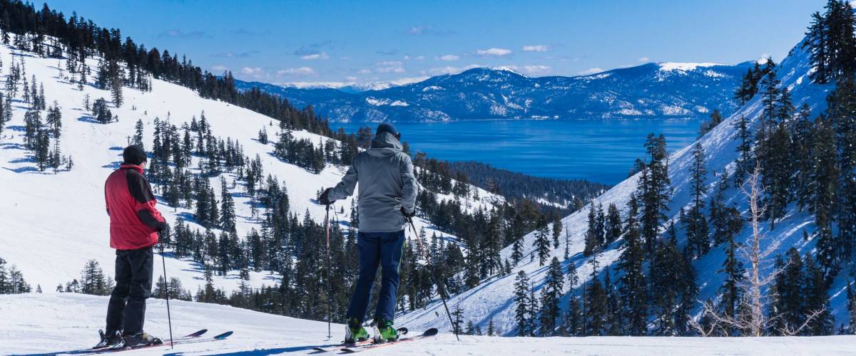 Spectacular skiing at Lake Tahoe