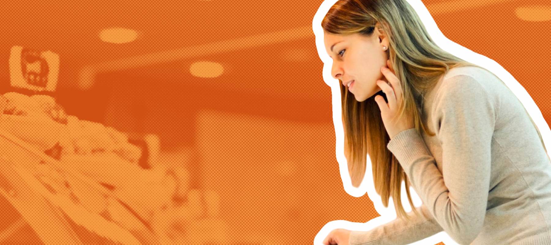 Woman shopping at the grocery store