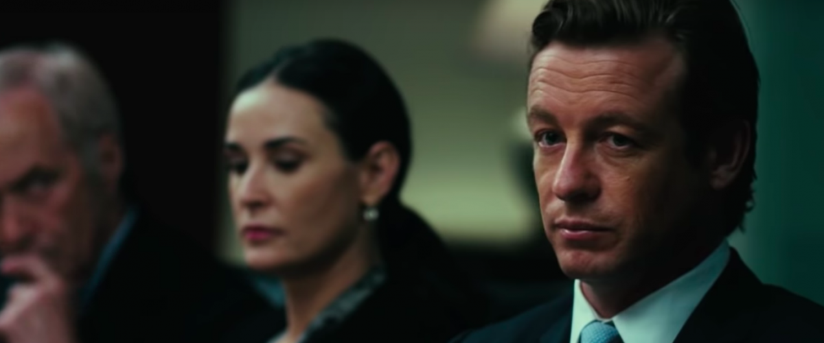 Simon Baker and Demi Moore in Margin Call