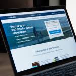 Lending Club online banking website homepage.