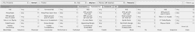 finviz Stock Screener