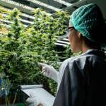 Cannabis scientists are investigating the quality of cannabis cannabis in cultivation schools. Medical concepts, cannabis, CBD