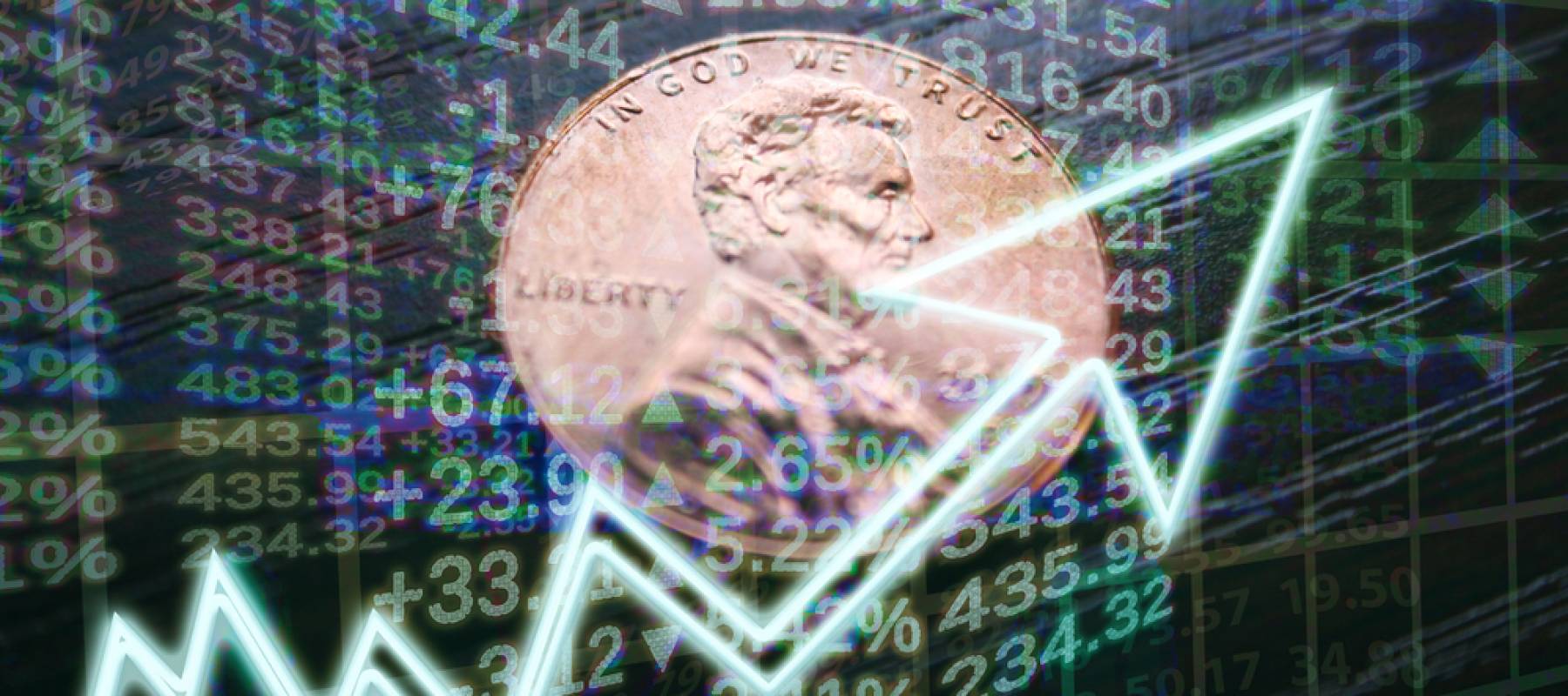 Penny Stocks Business & Finance Concept High Quality