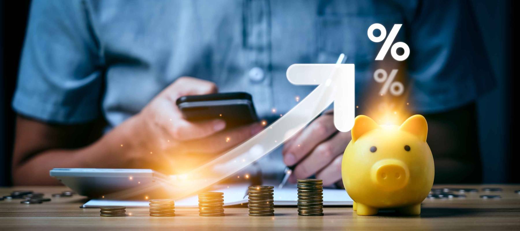 Interest rate and dividend concept