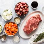 Ingrediants in big and small plates and bowls ready to make a recipe just like you  would for asset allocation in your portfolio