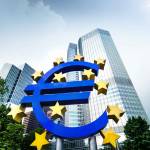 European central bank. Euro. Frankfurt city. Business and finance concept.