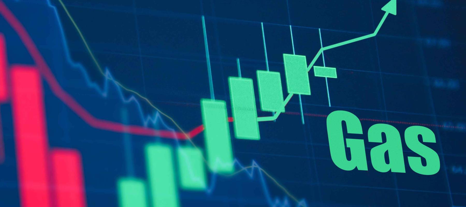 gas prices are rising in europe. stock market graphics