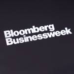 Bloomberg Businessweek logo on the screen smartphone.