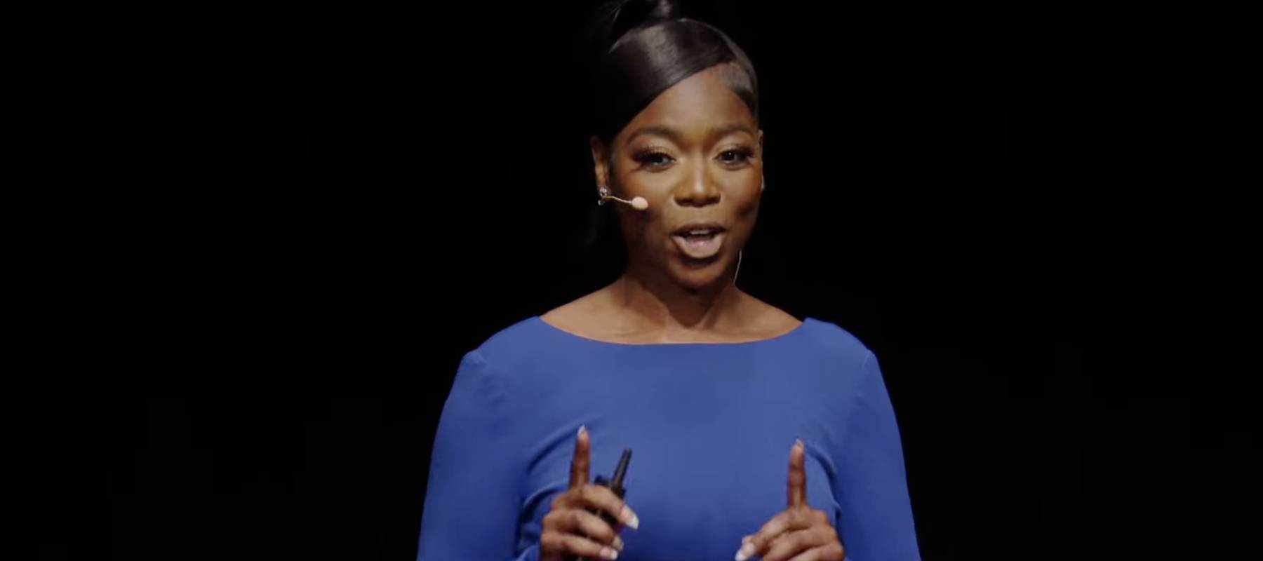 Precious Price speaks about housing insecurity during a Tedx Talk. Screenshot of YouTube video.