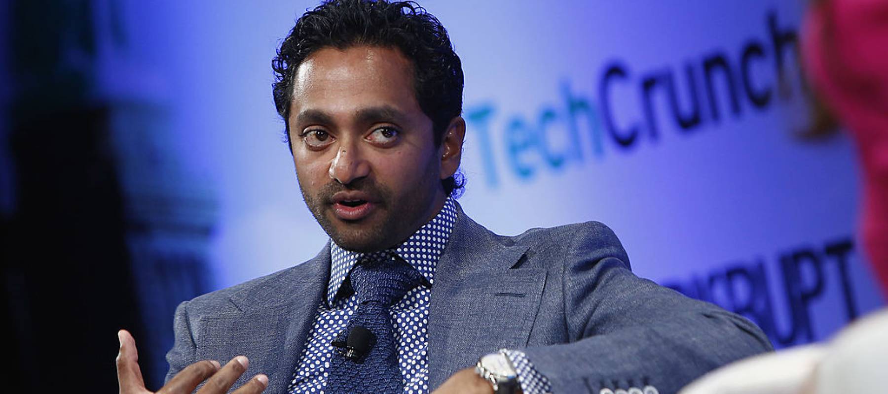 Chamath Palihapitiya of Social+Capital Partnership speaks onstage at the TechCrunch Disrupt NY 2013 at The Manhattan Center.
