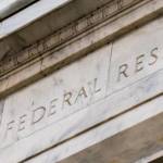 Facade on the Federal Reserve Building in Washington DC