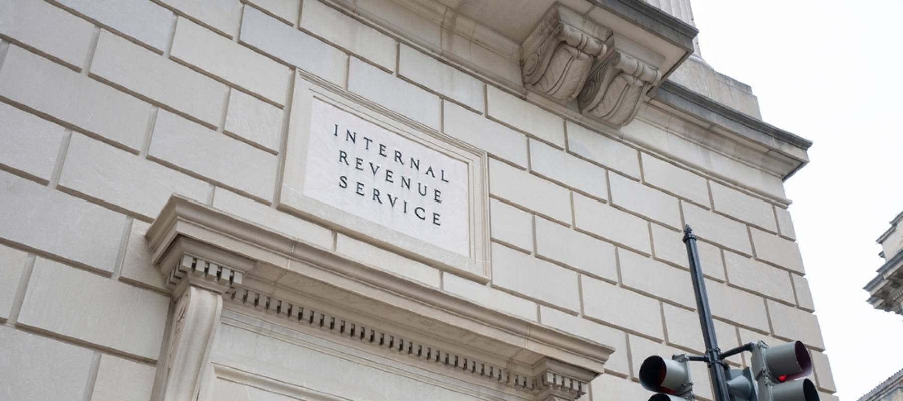 The Internal Revenue Service (IRS) Building, located in the center of the Federal Triangle complex in Washington, DC.