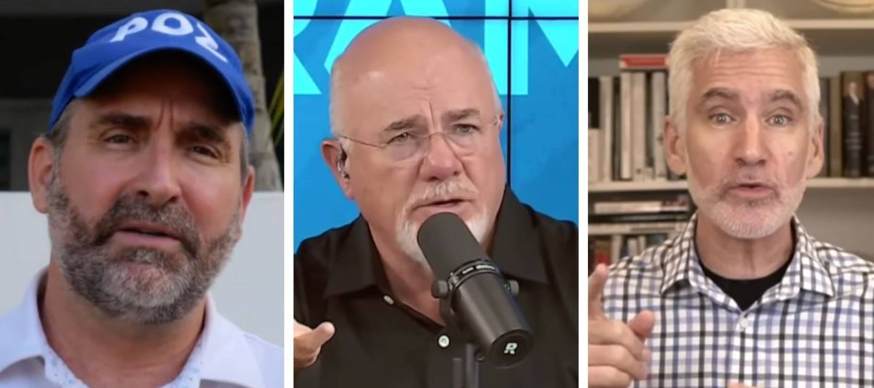 Screenshots of Dave McKnight, Dave Ramsey and Rob Berger from YouTube.
