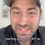 Screenshots of a TikTok video posted by Freddie Smith username @fmsmith319.