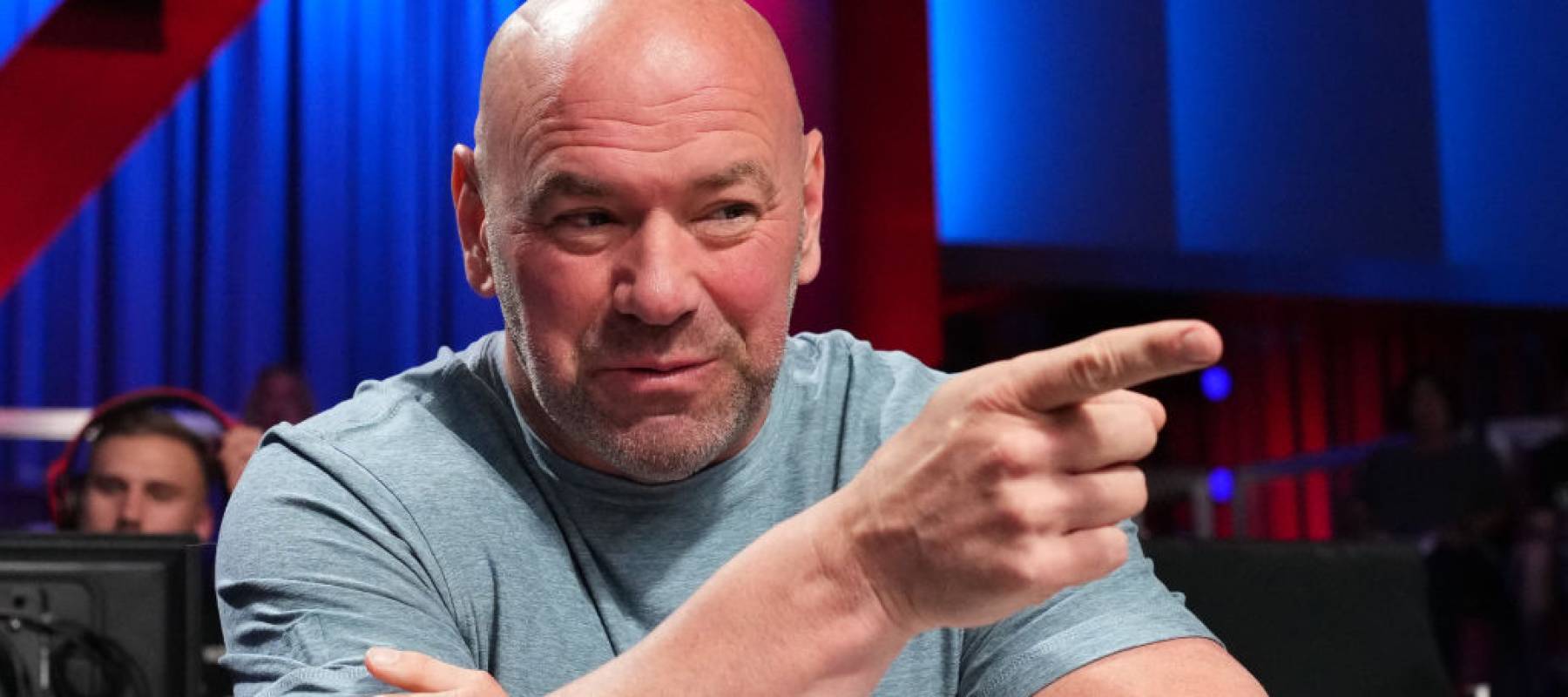 UFC president Dana White reacts to a fight during Dana White's Contender Series season six week nine.