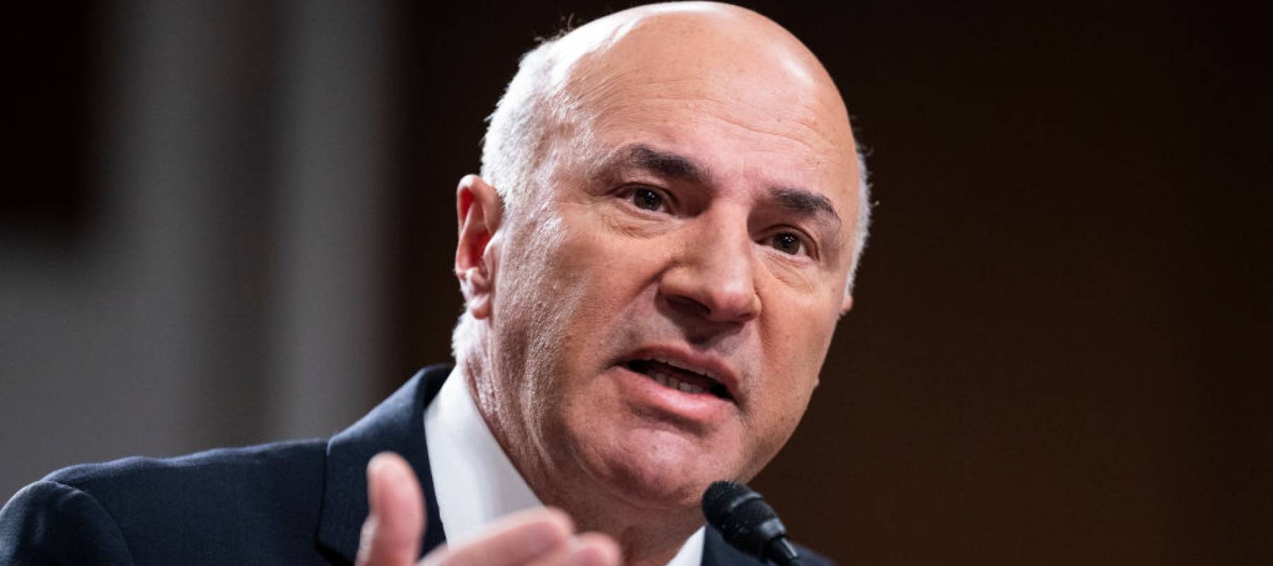 Kevin OLeary testifies during the Senate Banking, Housing, and Urban Affairs Committee hearing