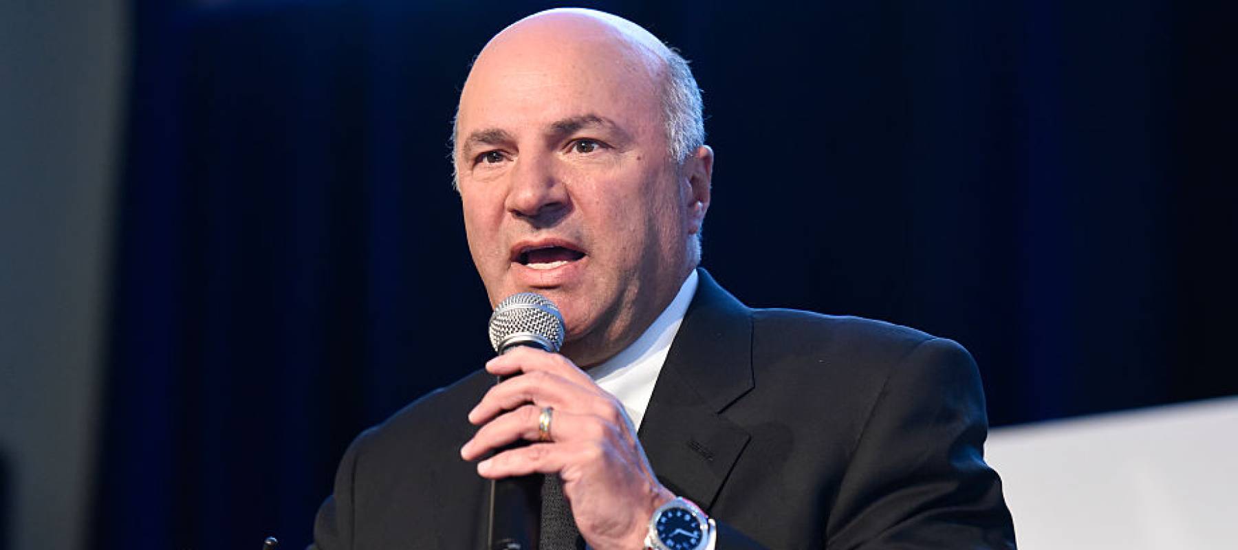 Investor and TV personality Kevin O&#039;Leary of the show &quot;Shark Tank&quot; attends the 2016 Interbrand Breakthrough Brands Summit .