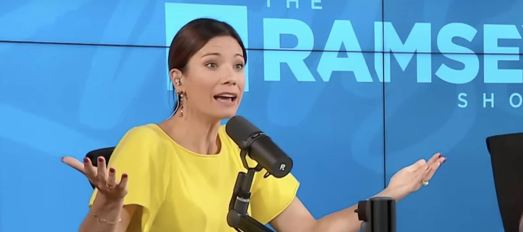 A still from The Ramsey Show featuring Rachel Cruze.