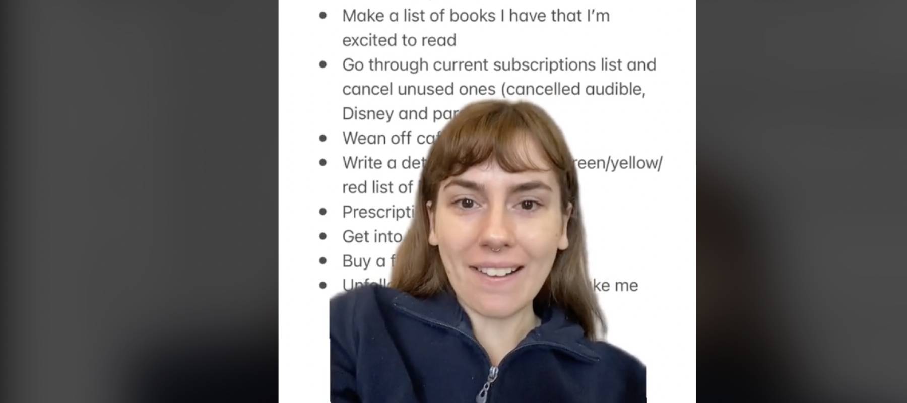 screengrab of TikToker Mia Westrap