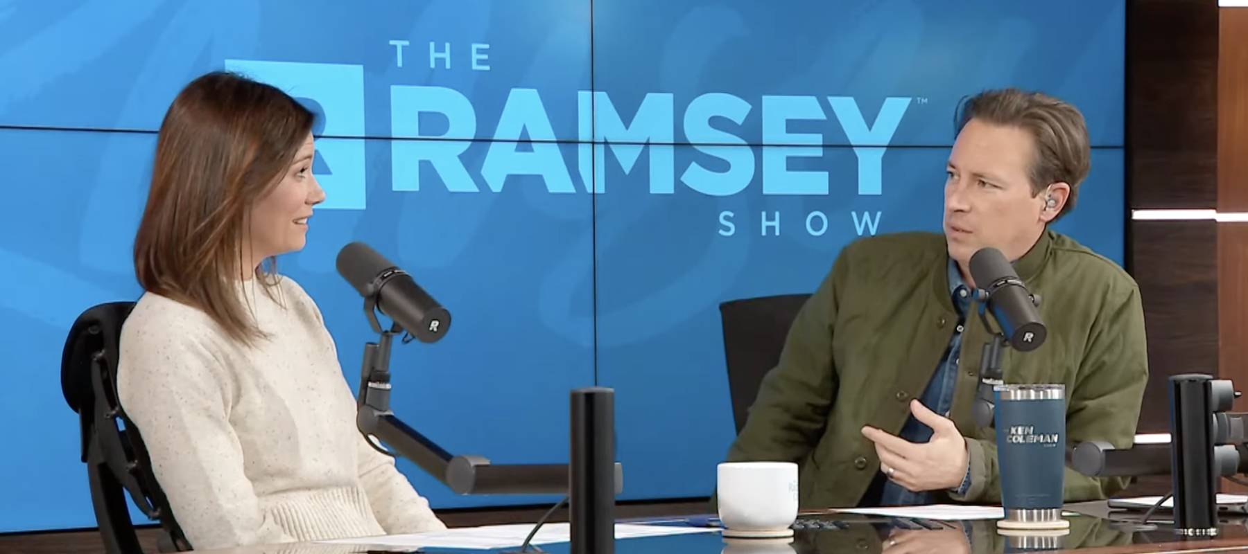 The Ramsey Show co-hosts Rachel Cruze and Ken Coleman