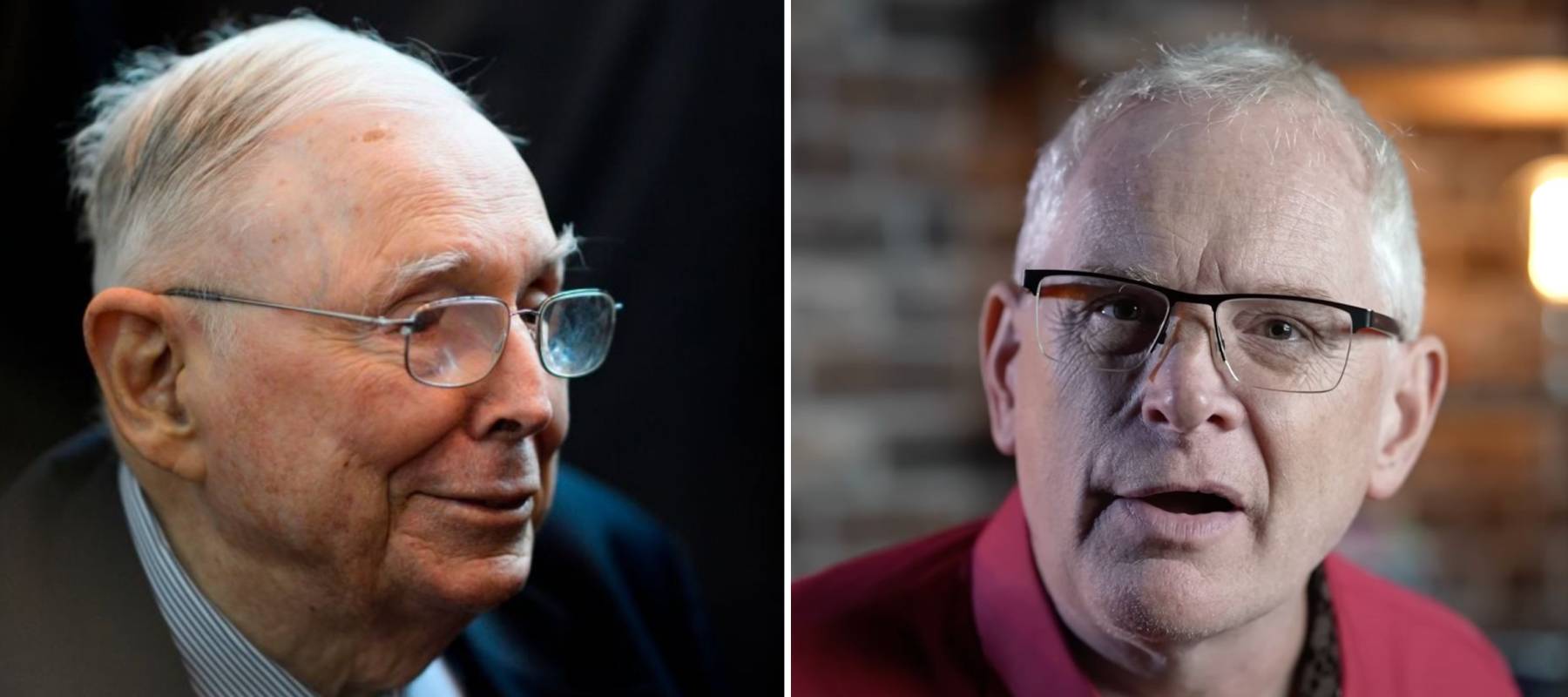 Left: Charlie Munger Right: Mark Tillbury