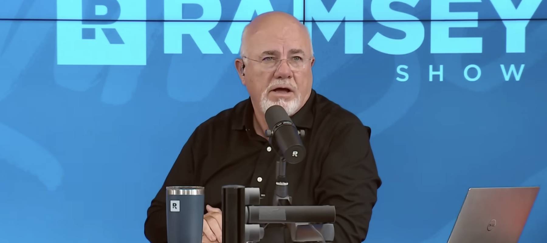 a screengrab of Dave Ramsey from 'The Ramsey Show'