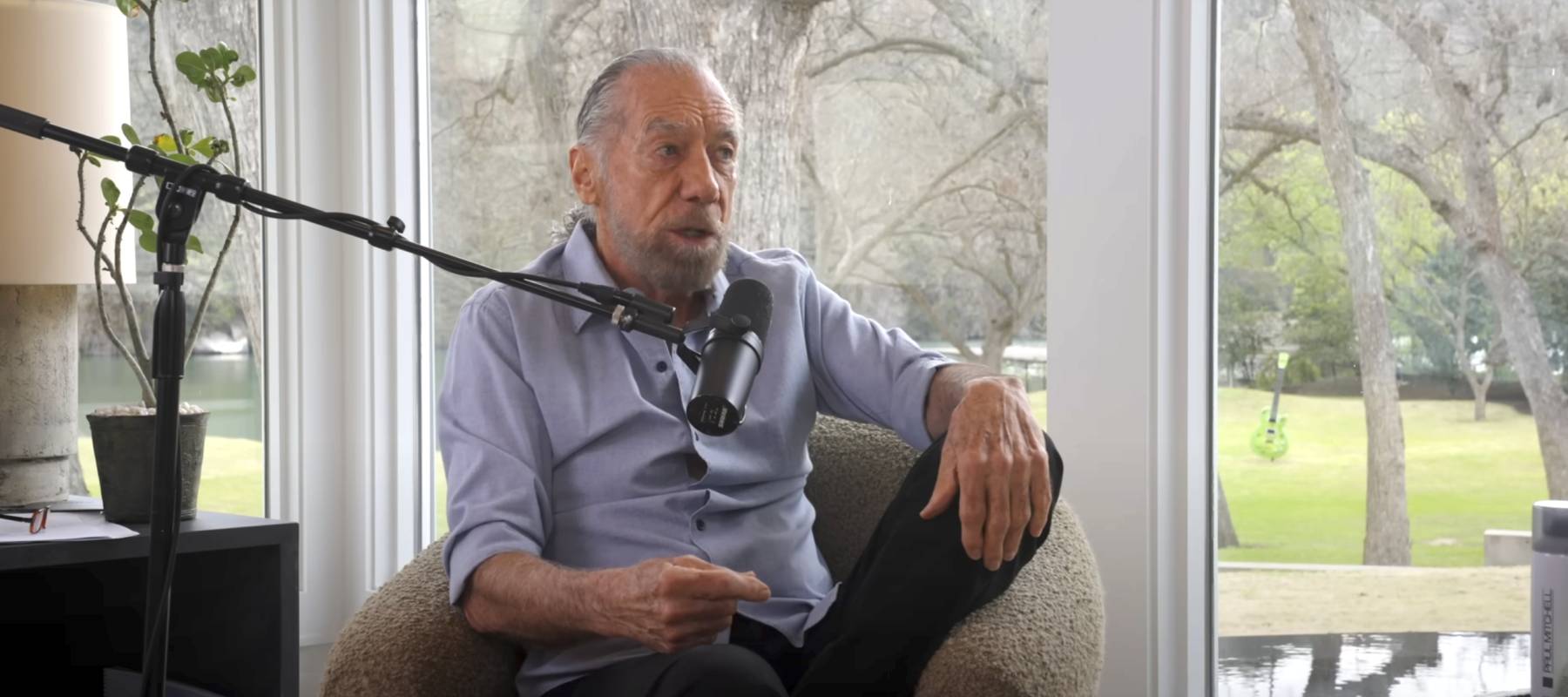 John Paul DeJoria speaks with Noah Kagan (not shown) on the "Noah Kagan Presents" podcast.