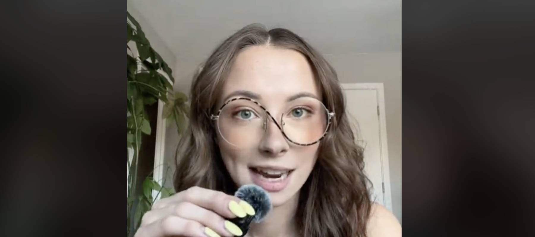 TikToker Gabrielle Judge in a screengrab from her viral video