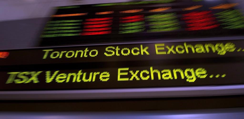 Canadian-based mining companies saw a surge of investor interest in 2023, according to the latest edition of the TSX Venture 50 list. A TSX ticker is shown in Toronto on May 10, 2013. 