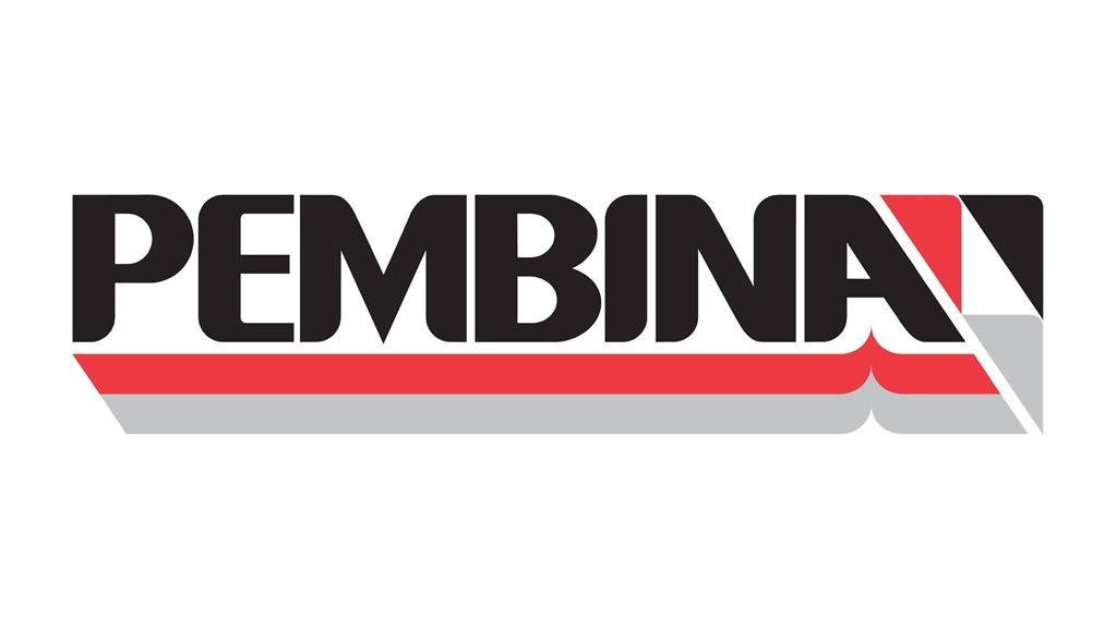 Pembina Pipeline Corp. says it will defer making a final investment decision on its proposed Cedar LNG project until mid-2024. The corporate logo of Pembina Pipeline Corp. (TSX:PPL) is shown.