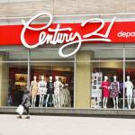 New York, New York, USA -  February 10, 2016: People can be seen walking by the Century 21 discount department store on Broadway near Lincoln Center.