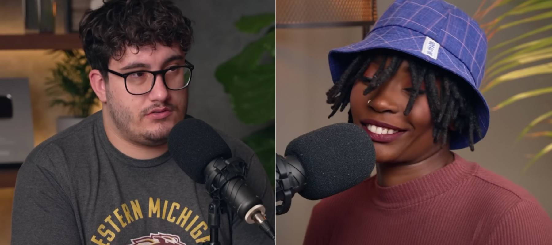 Caleb Hammer and guest Cam in a screengrab from YouTube's Financial Audit