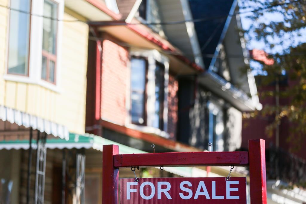 Canada&#039;s housing agency says the first-time home buyer incentive has been discontinued. A real estate sign is displayed in front of a house in the Riverdale area of Toronto on Wednesday, Sept