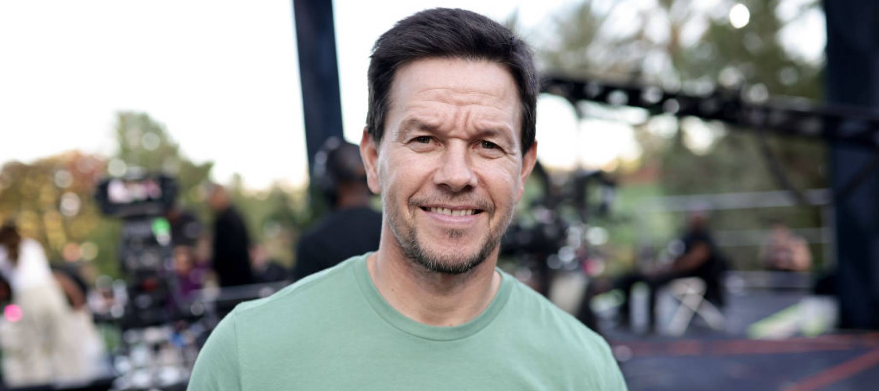 Mark Wahlberg at an outdoor red carpet event