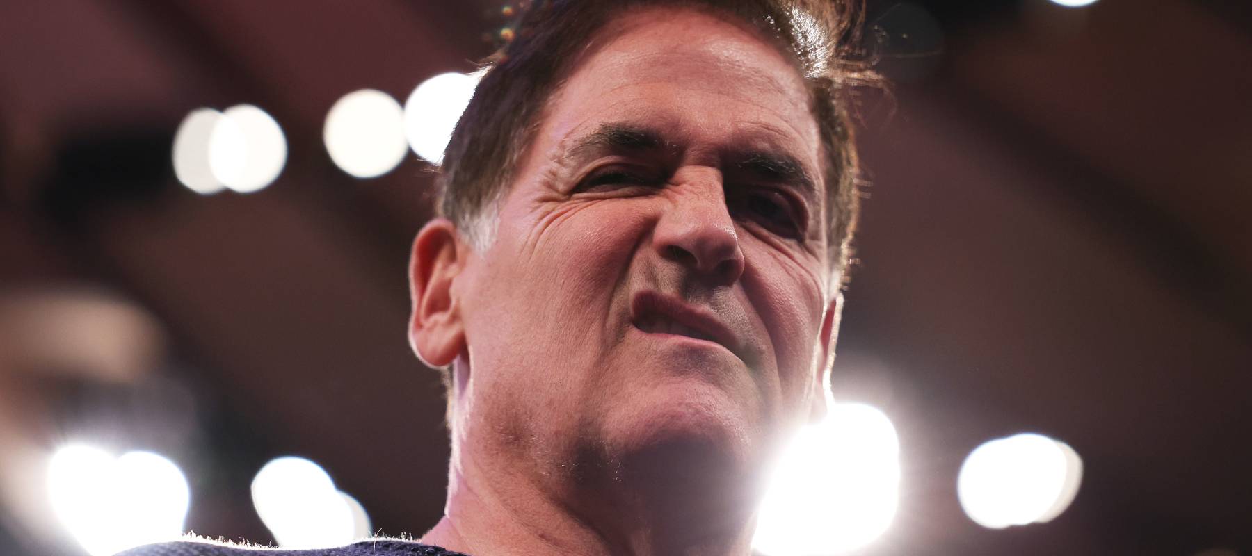 Mark Cuban looks on during a game between the Dallas Mavericks and New York Knicks at Madison Square Garden in New York City on Feb. 8, 2024.