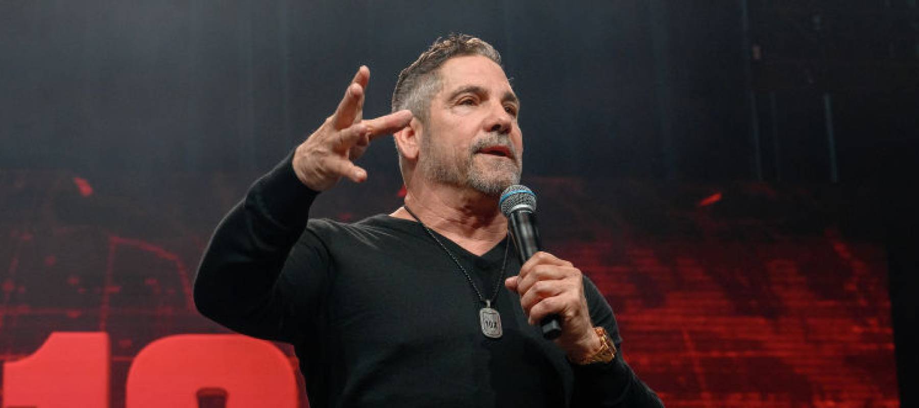 Grant Cardone speaks during the 10X Growth Conference 2024 at The Diplomat Beach Resort on April 03, 2024 in Hollywood, Florida.