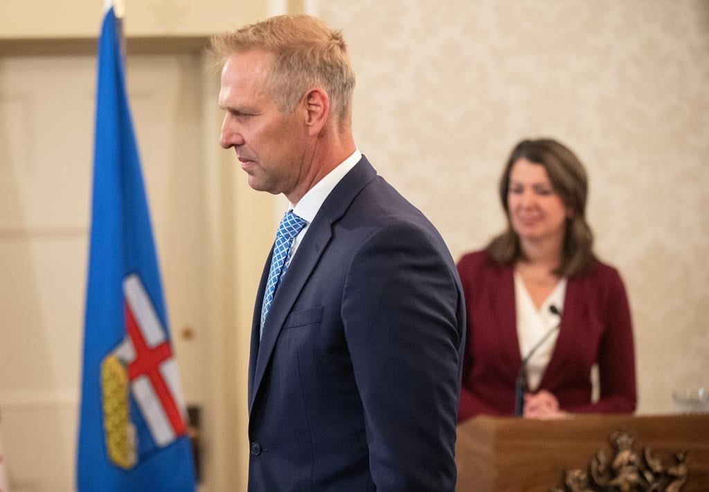 The Alberta government is stepping in to stop Calgary residents from being forced to pay hefty surcharges on their power bills. Utilities Minister Nathan Neudorf is sworn into cabinet in Edmo