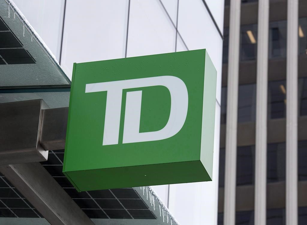 A TD Bank branch is seen in Halifax on Thursday, March 30, 2017. 