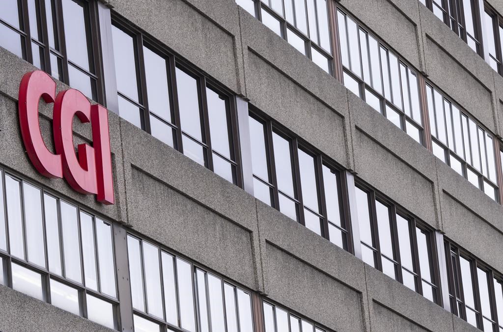 Signage from a CGI office is shown in Montreal, Tuesday, Jan. 30, 2024. CGI Inc. reported a second-quarter profit of $426.9 million, up from $419.4 million a year ago.
