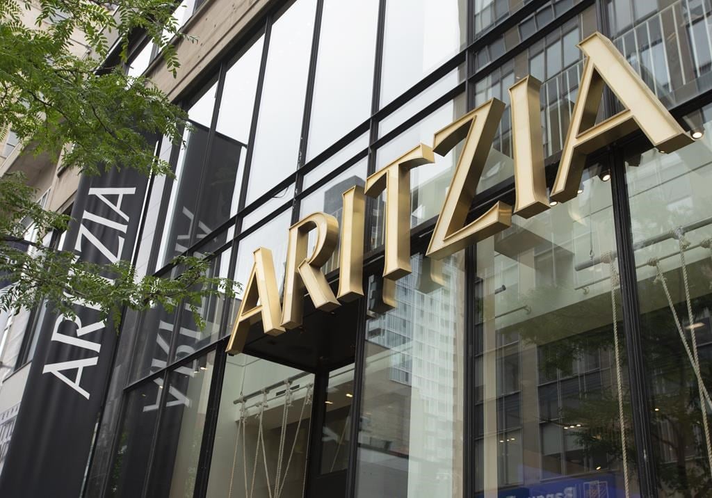 An Aritzia store is seen in Montreal, Tuesday, July 13, 2021. 