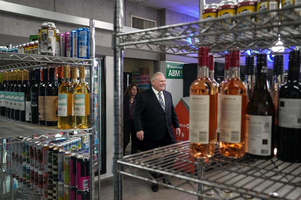 Ontario Premier Doug Ford attends a media availability at a convenience store in Toronto, Thursday, Dec. 14, 2023. 
A number of health organizations are asking Ontario to develop a comprehens
