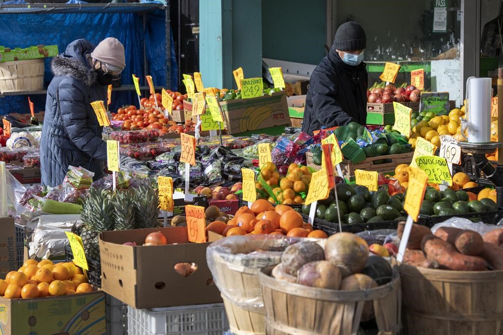 Statistics Canada is set to release its April consumer price index report this morning. Shoppers browse product outside a shop, in Toronto, Wednesday, Jan. 27, 2021. 