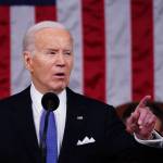U.S. President Joe Biden delivers the annual State of the Union address before a joint session of Congress in the House chamber.